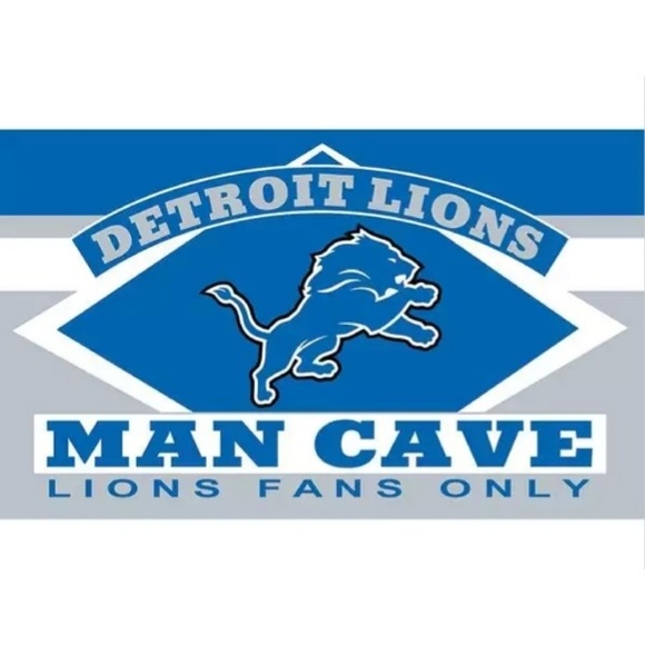 Other Detroit Lions Man Cave Flag Banner 3x5 Feet New Poshmark